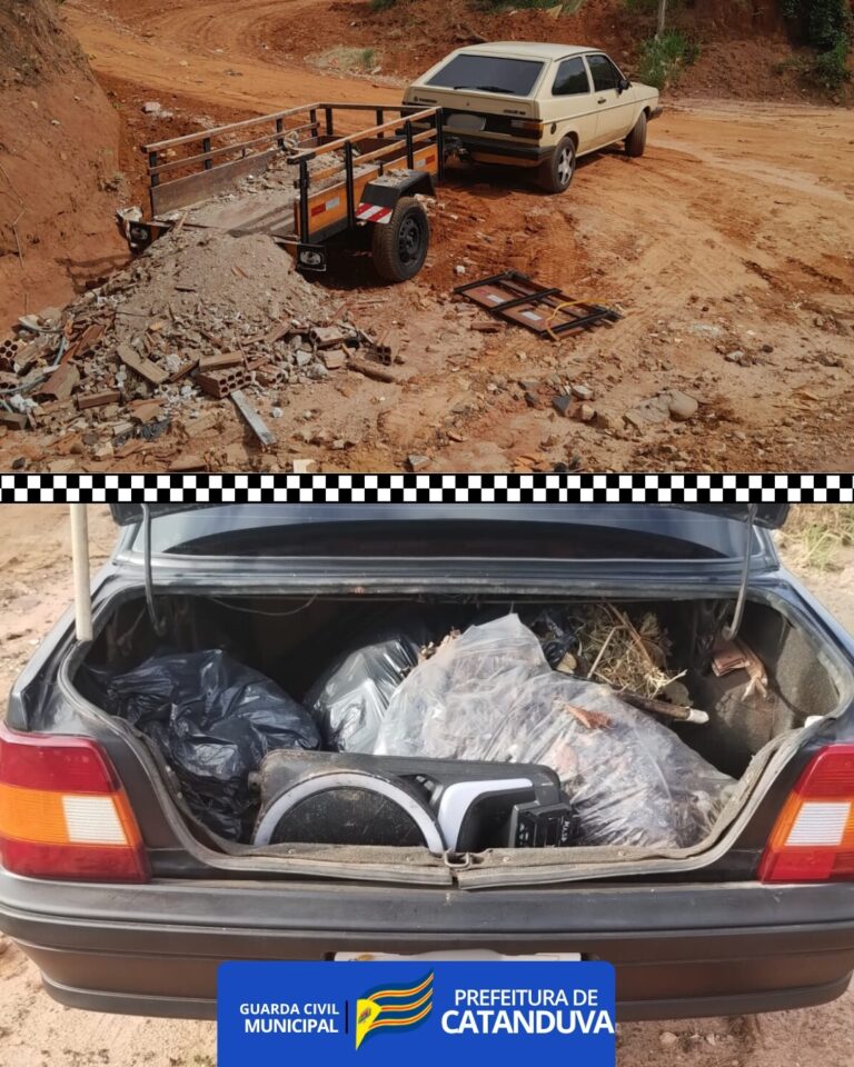 Fiscalização de descarte irregular em Catanduva